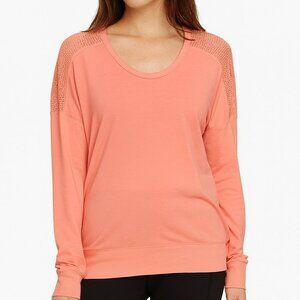 Avia Long Sleeve Athleisure Top w/Full Mesh Back - Size XXL - NWT